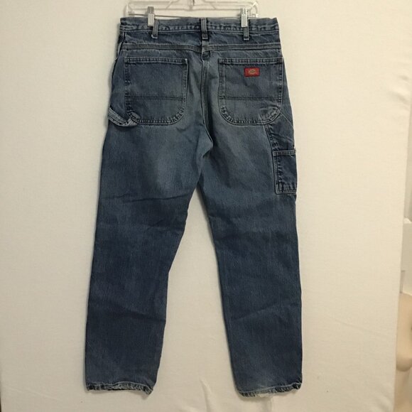 Dickies Relaxed Fit Carpenter Medium Wash Jeans Size 34 - Picture 5 of 13